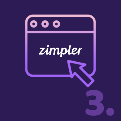 3. Identifiera och välj sedan just Zimpler som din förvalda betalningsmetod.
