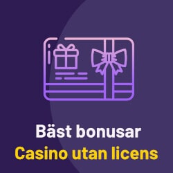 Casino utan licens med bäst bonusar