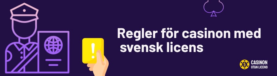 Regler för casinon med svensk licens