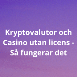 Kryptovalutor och Casino utan licens - Så fungerar det