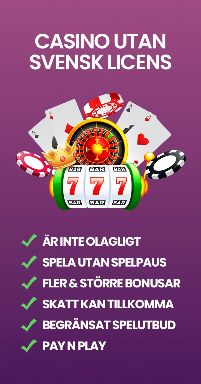 Vad innebär casino utan svensk licens?
