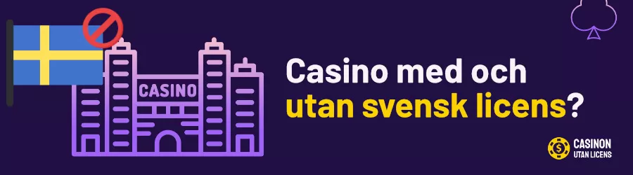 Casino med och utan svensk licens